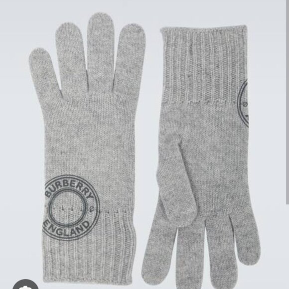 New Burberry cashmere logo gloves - Picture 1 of 5